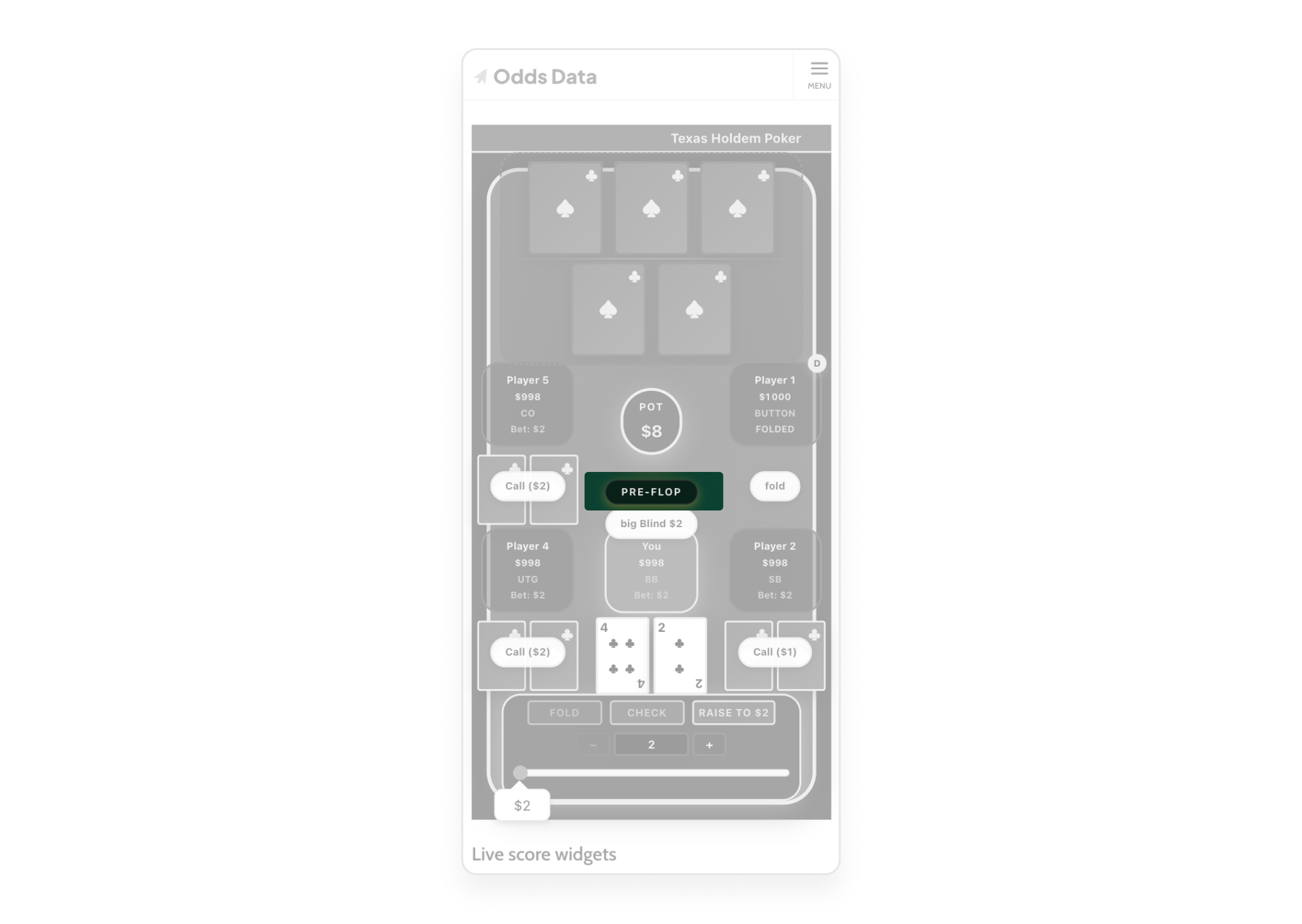 Stage indicator buried in the layout