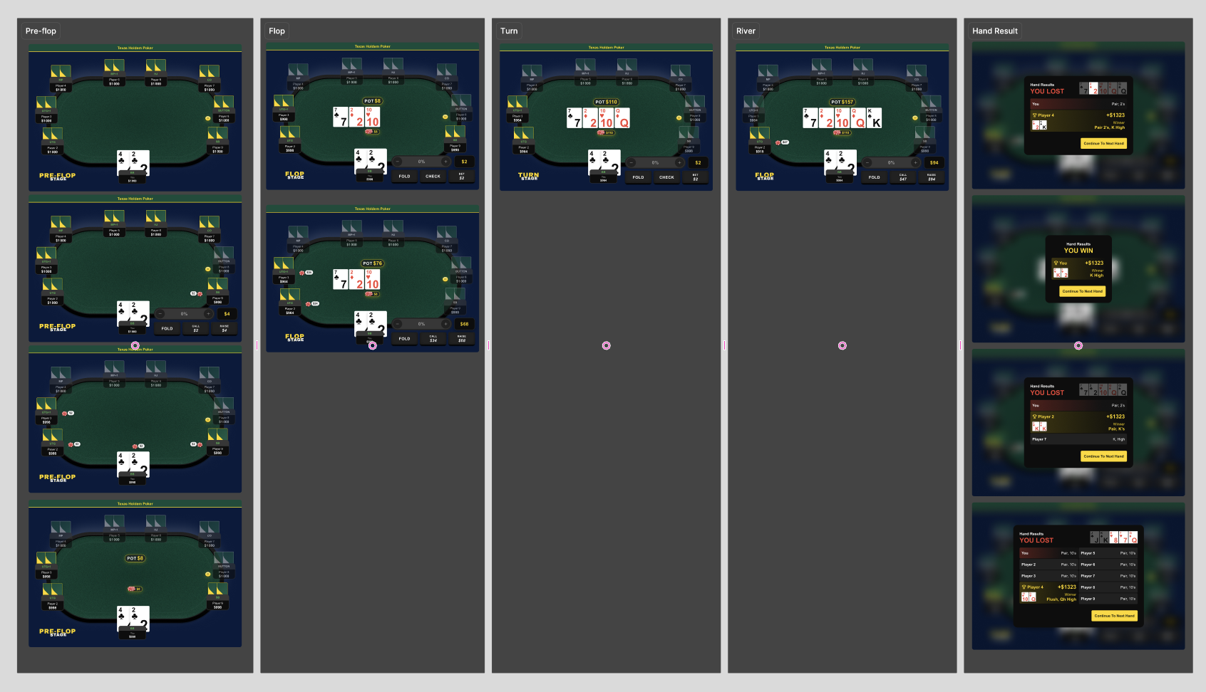 Desktop scenario strip