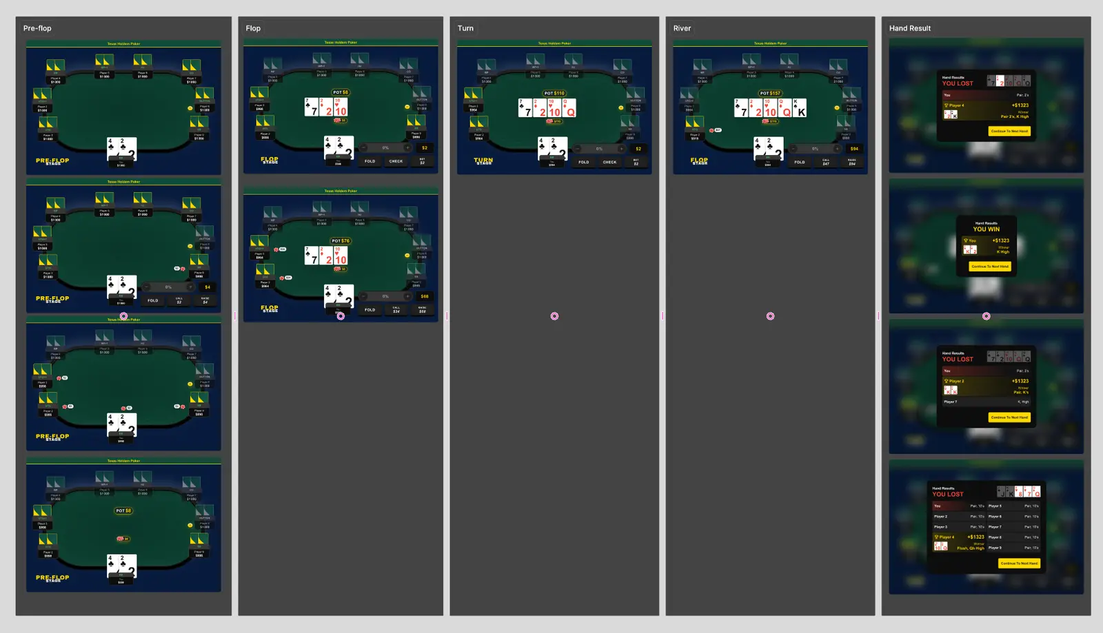 Desktop scenario strip